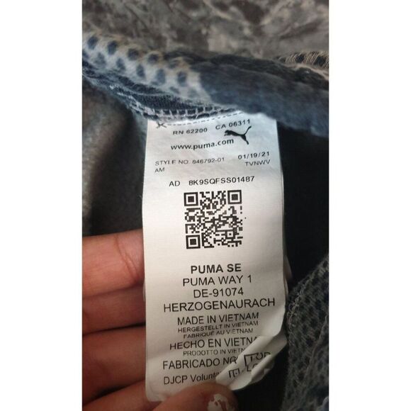 Puma Mens Athletic Shorts S Camouflage Fleece Elastic Long Pockets Training Gym - Picture 6 of 7